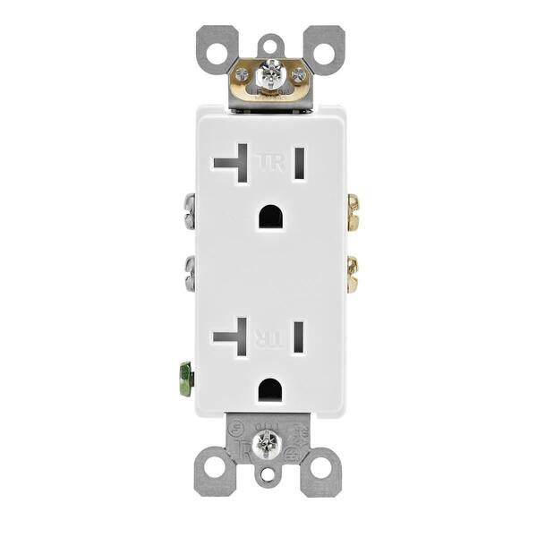 Ezgeneration 20A 125V Decora Tamper Resistant Outlets, White - 10 Count EZ3545270